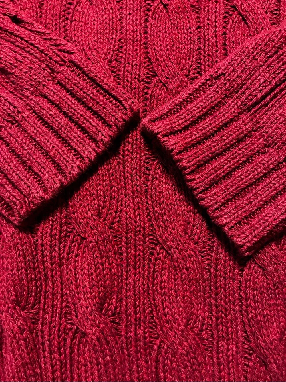 1990’s Banana Republic Men’s Cotton Cable Knit Sweater Large Vintage